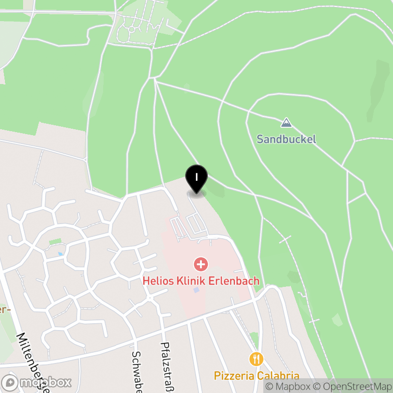 Kartenausschnitt:Berufsfachschule für Pflege St. Hildegard in Erlenbach der Helios Gesellschaft für berufliche Bildung mbH