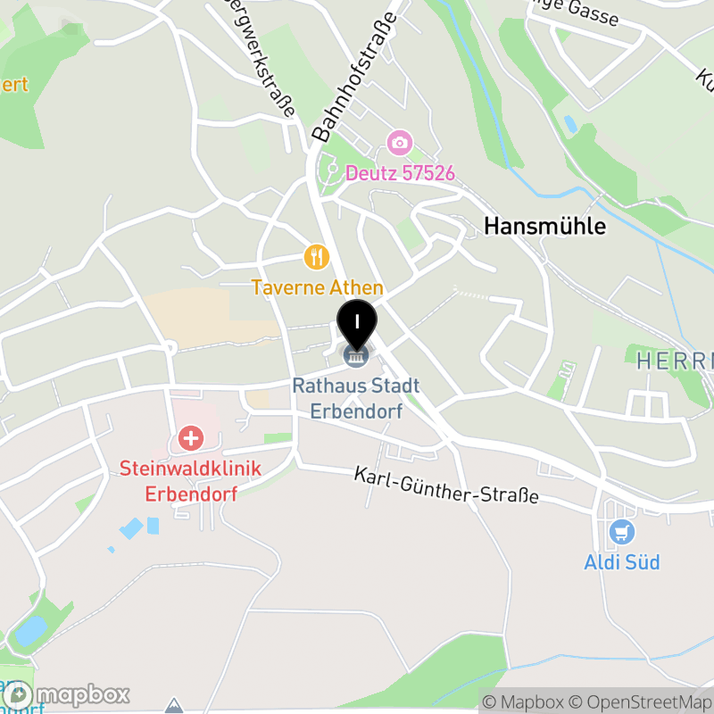 Kartenausschnitt:Fachschule für Heilerziehungspflege des Berufsbildungszentrums Erbendorf e.V.