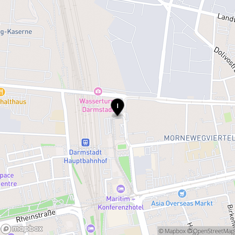 Kartenausschnitt:Fachschulzentrum Darmstadt