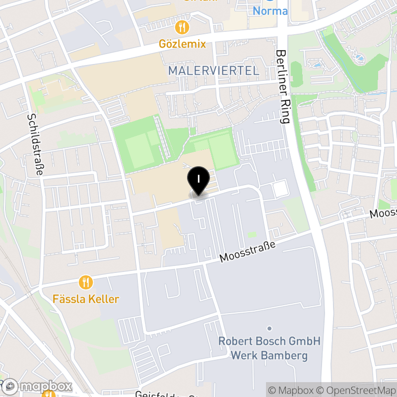 Kartenausschnitt:Staatliche Berufsfachschule für technische Assistenten für Informatik Bamberg