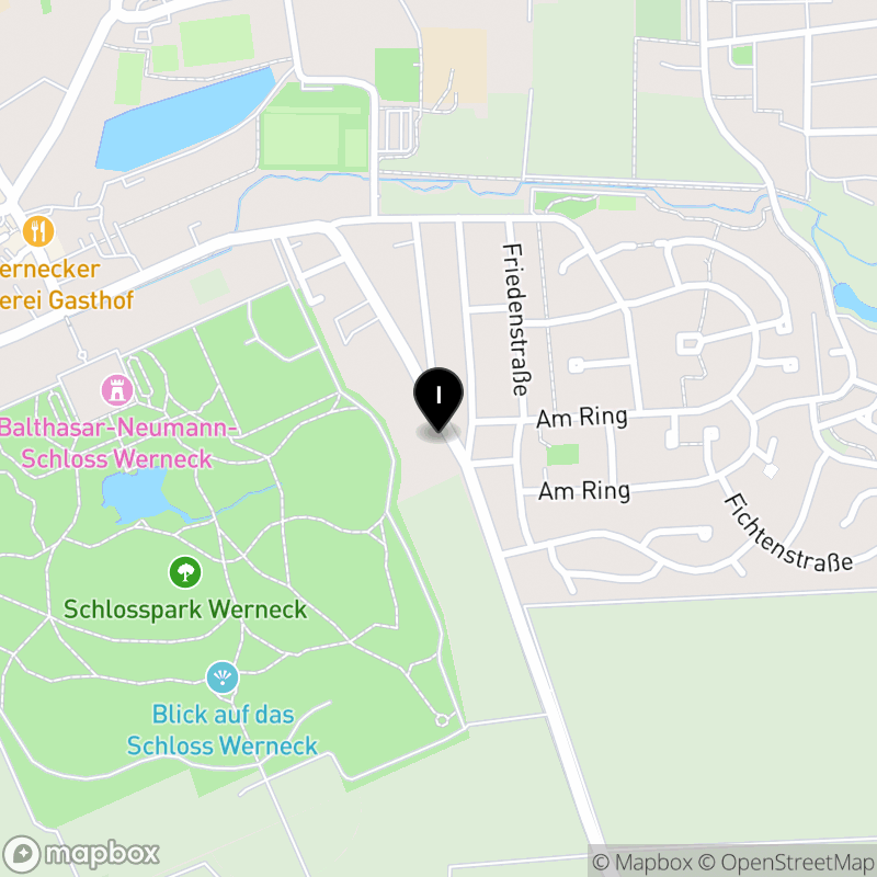 Kartenausschnitt:Berufsfachschule für Pflege des Bezirks Unterfranken Schloss Werneck