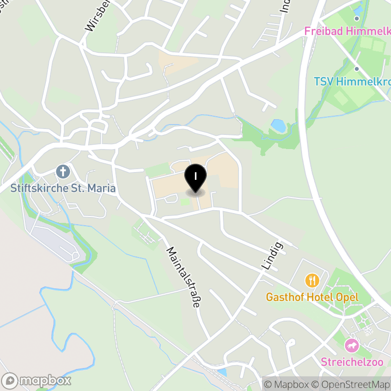 Kartenausschnitt:Fachschule für Heilerziehungspflege Himmelkron der Diakoneo KdöR