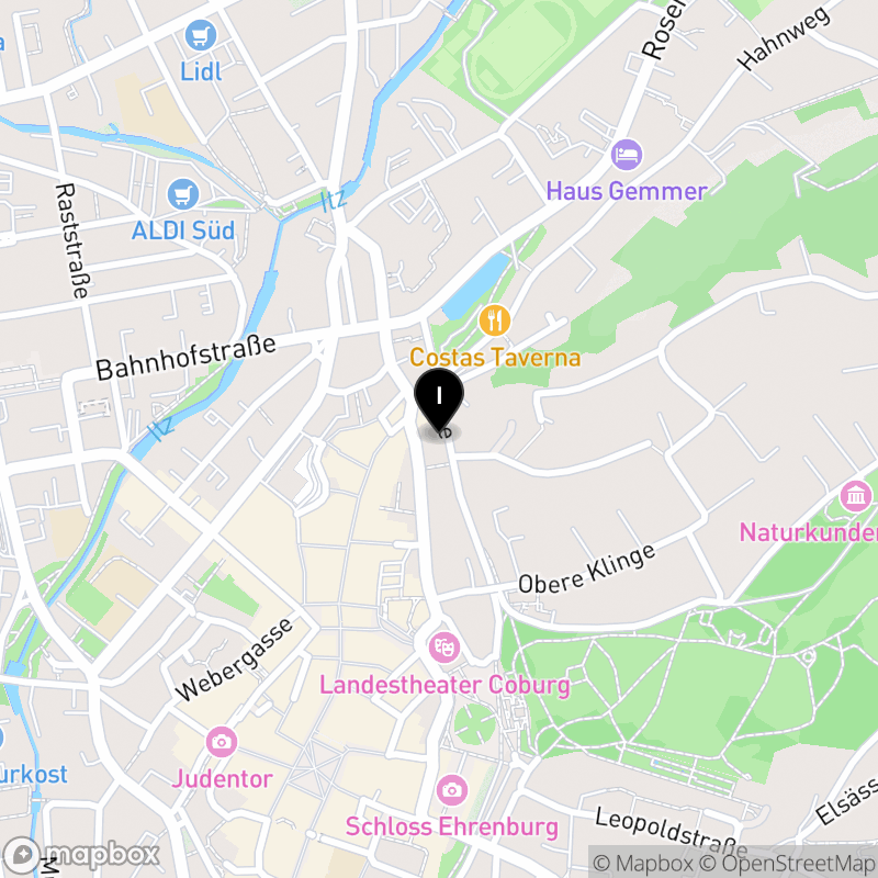 Kartenausschnitt:Staatliche Berufsfachschule für Kinderpflege Coburg