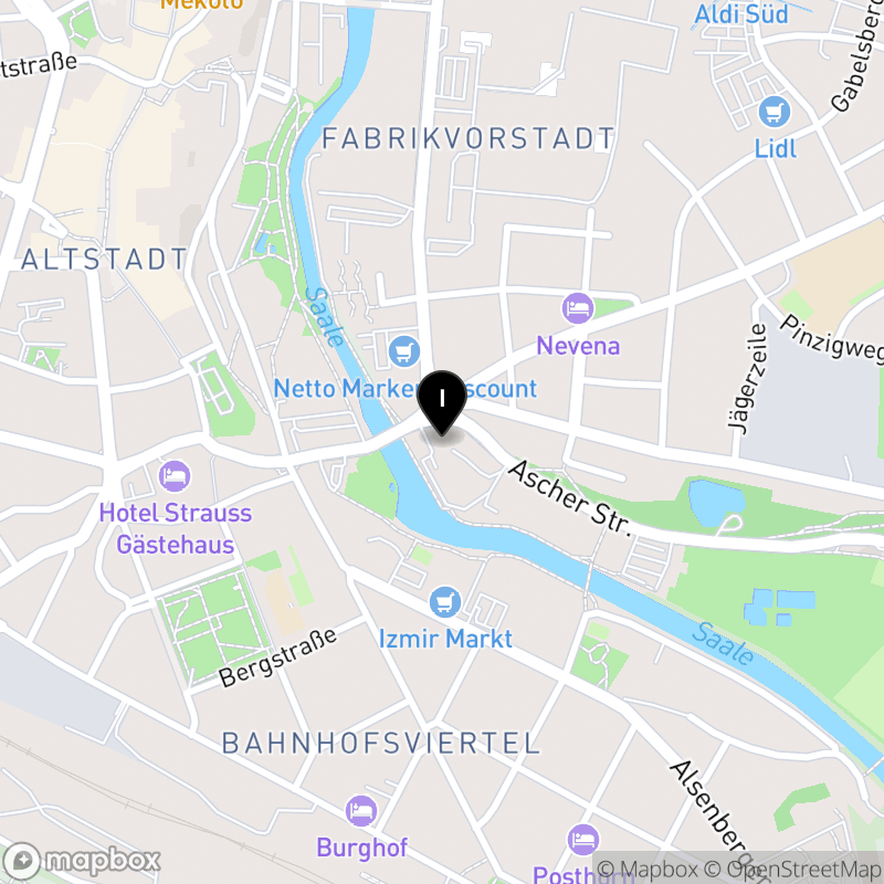 Kartenausschnitt:Staatliche Berufsfachschule für technische Assistenten für Informatik Hof