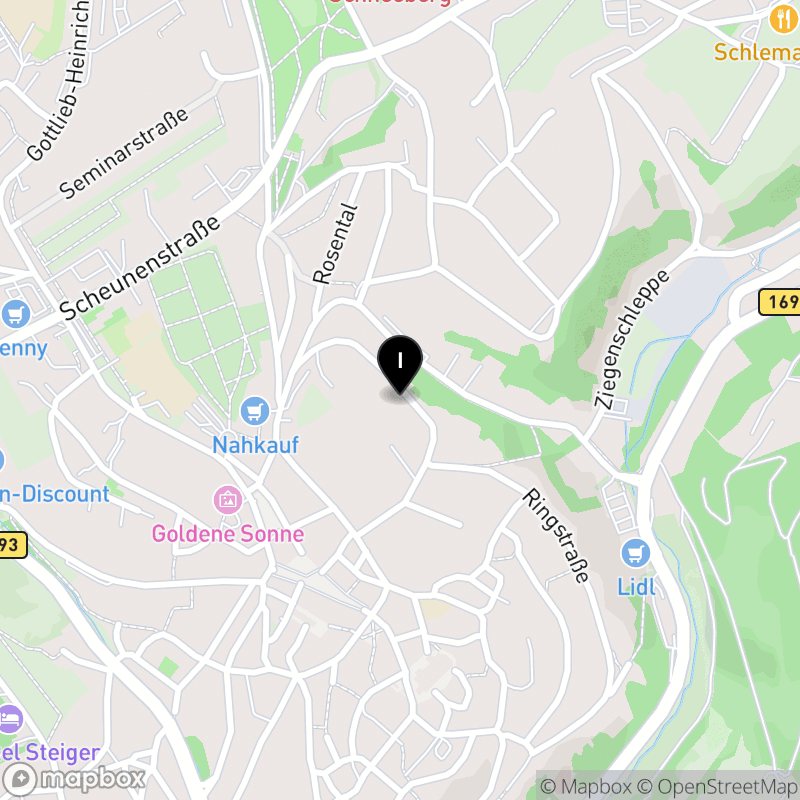 Kartenausschnitt:Berufliches Schulzentrum für Ernährung, Sozialwesen und Wirtschaft des Erzgebirgskreises, Schneeberg/Schwarzenberg