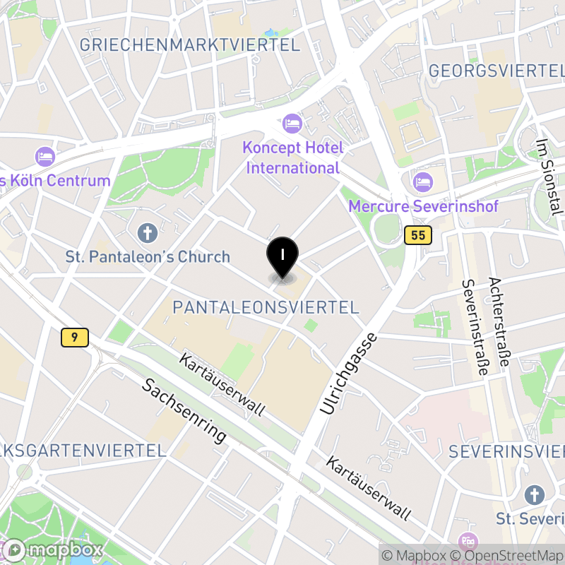 Kartenausschnitt:Richard-Riemerschmid-Berufskolleg Köln