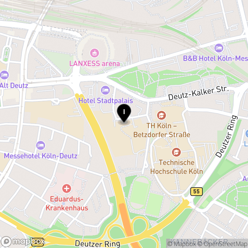 Kartenausschnitt:Hans-Böckler-Berufskolleg Köln
