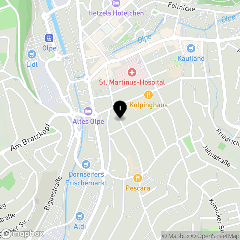 Kartenausschnitt:Berufskolleg des Kreises Olpe