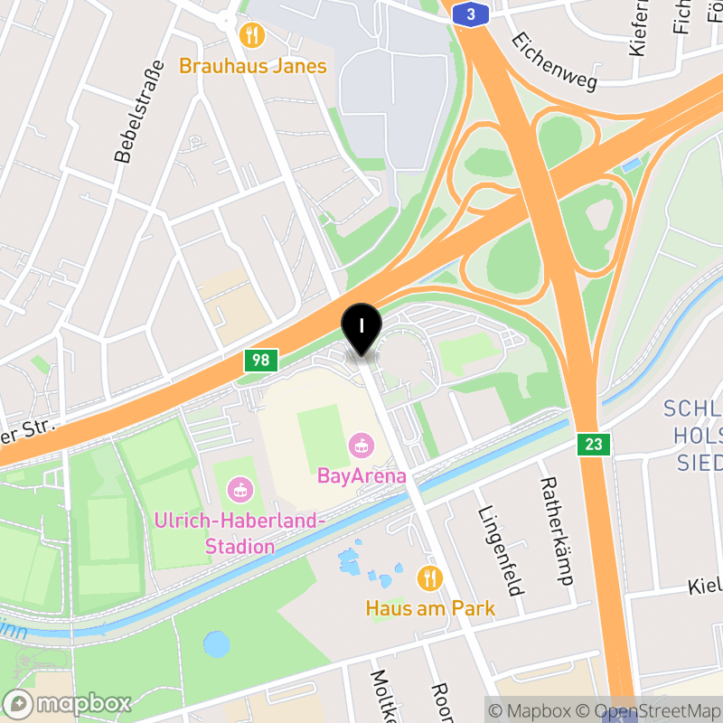 Kartenausschnitt:Geschwister-Scholl-Berufskolleg Leverkusen