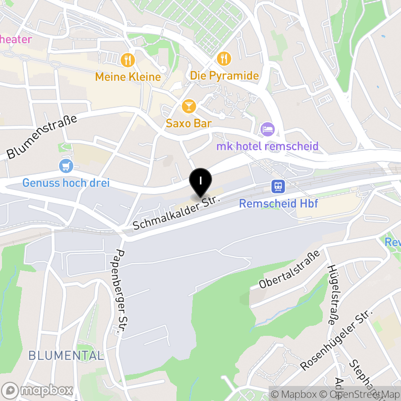 Kartenausschnitt:Berufskolleg Wirtschaft und Verwaltung Remscheid