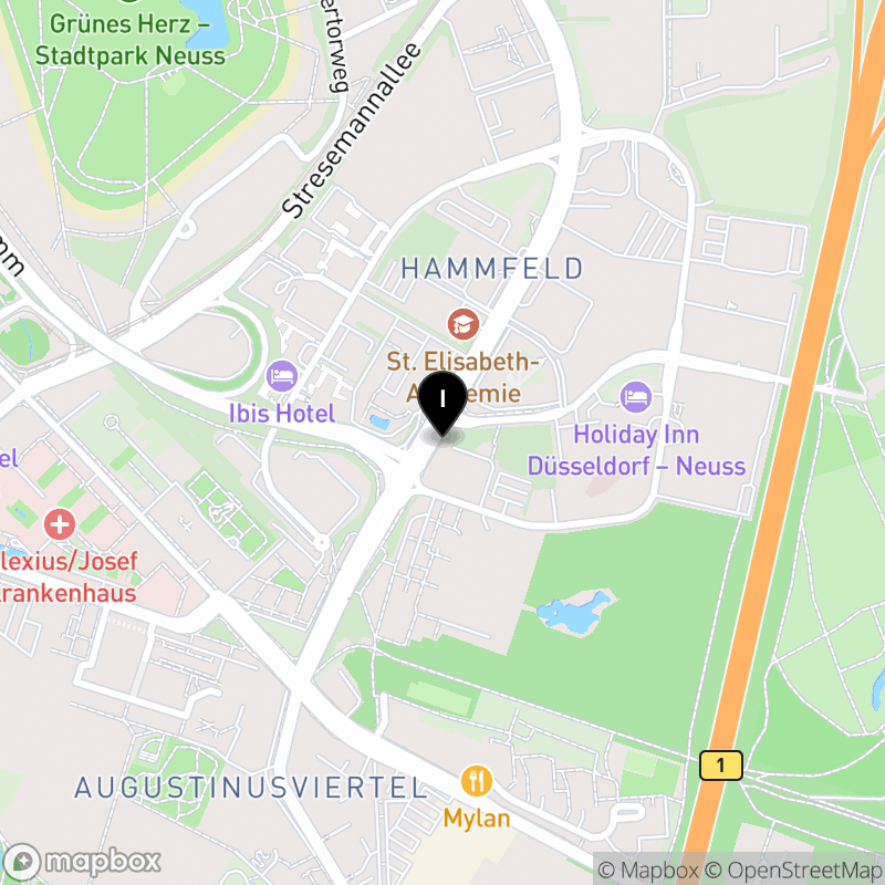 Kartenausschnitt:Berufskolleg für Technik und Informatik des Rhein-Kreises Neuss