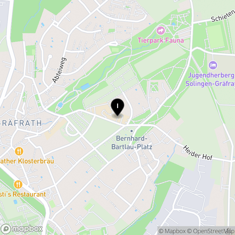 Kartenausschnitt:Berufskolleg der Zentralfachschule der Deutschen Süßwarenwirtschaft