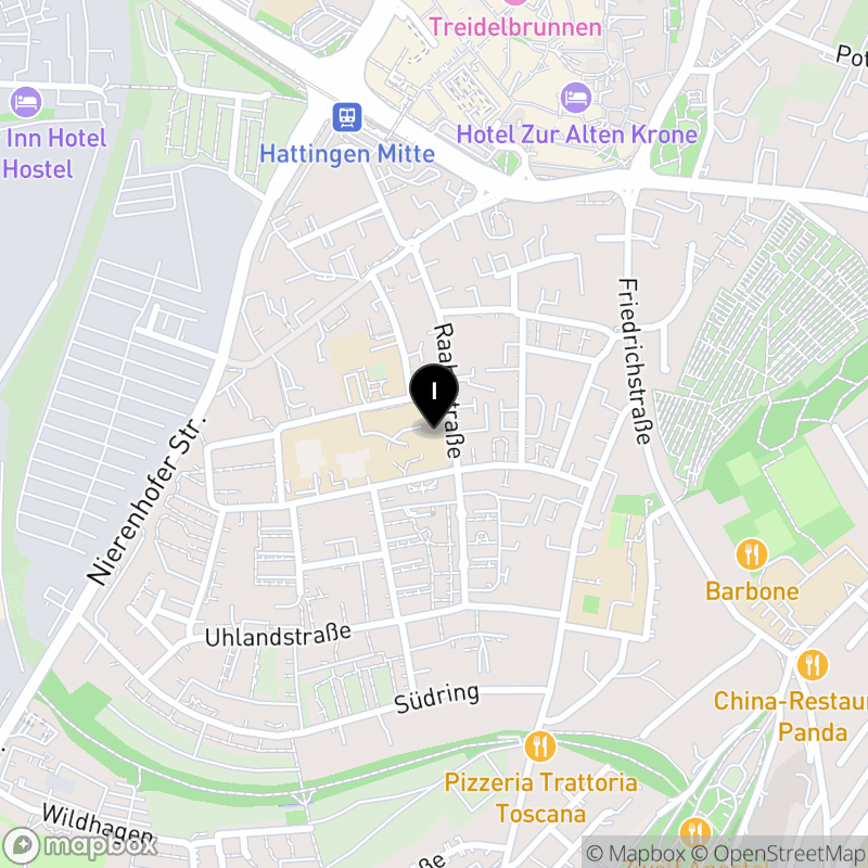 Kartenausschnitt:Berufskolleg Hattingen des Ennepe-Ruhr-Kreises