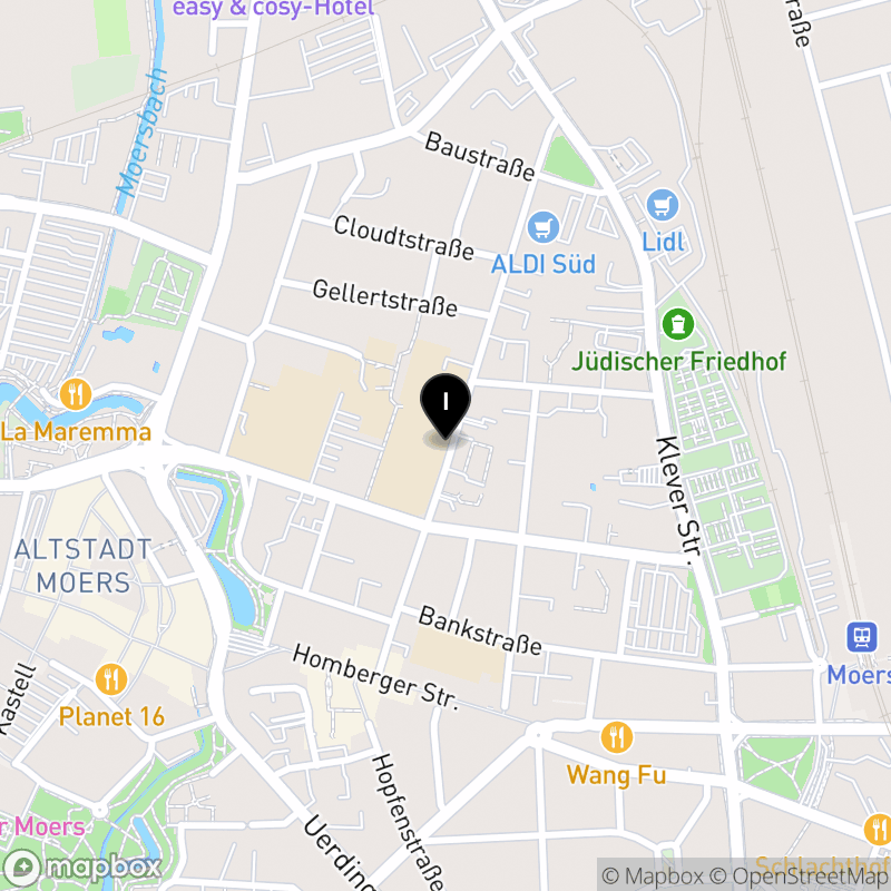 Kartenausschnitt:Hermann-Gmeiner-Berufskolleg des Kreises Wesel in Moers