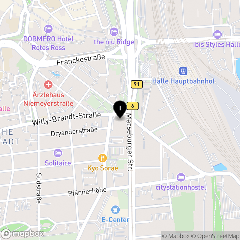 Kartenausschnitt:DRK Pflegeschule "Henry Dunant"