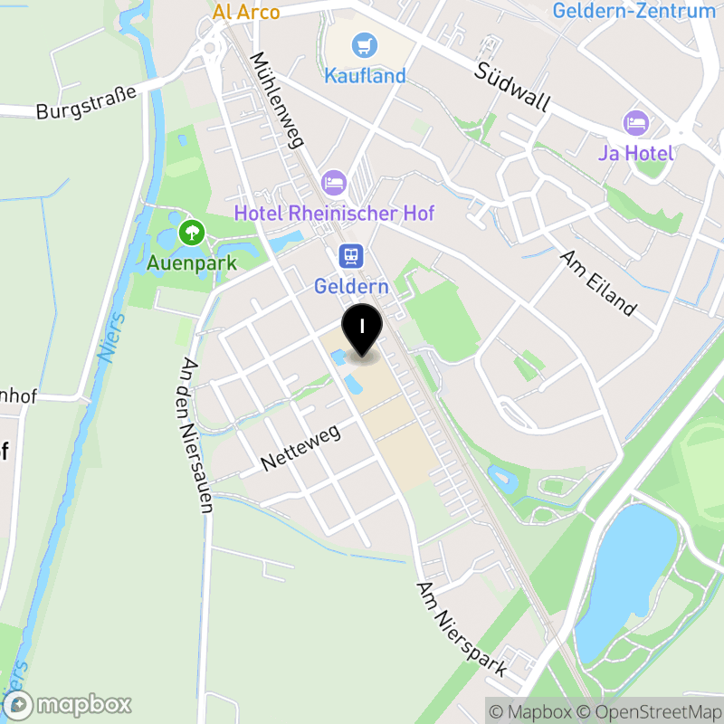 Kartenausschnitt:Berufskolleg Geldern des Kreises Kleve