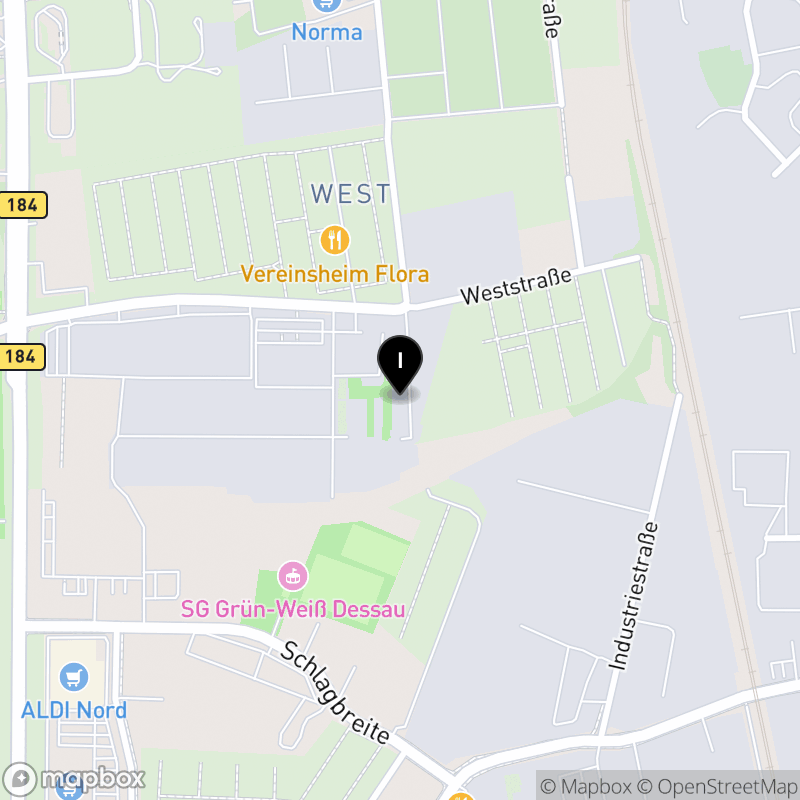 Kartenausschnitt:Bildungszentrum Dessau gGmbH