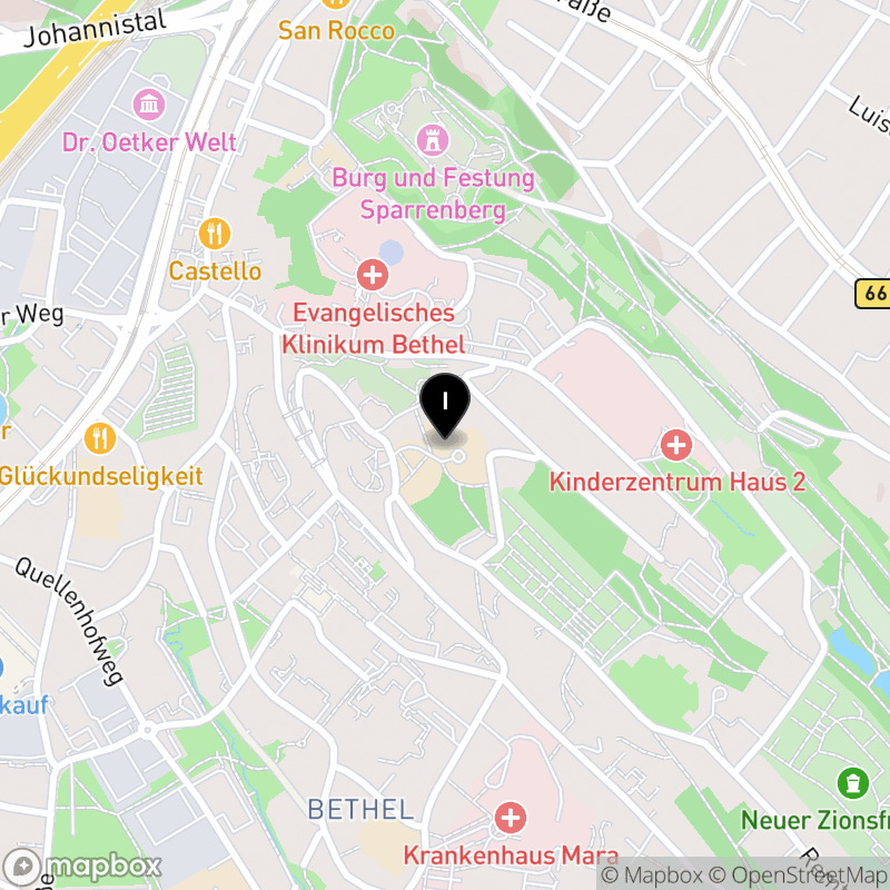 Kartenausschnitt:Friedrich-von-Bodelschwingh-Berufskolleg der von Bodelschwingh Stiftung Bethel