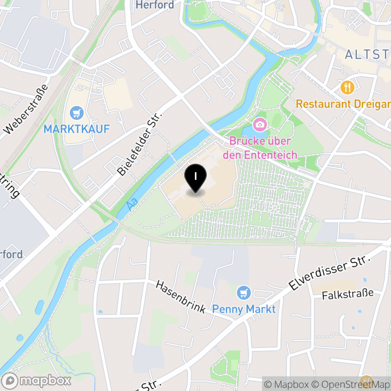 Kartenausschnitt:Anna-Siemsen-Berufskolleg des Kreises Herford