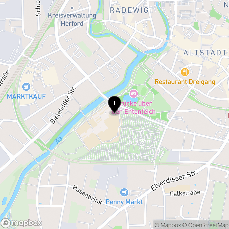 Kartenausschnitt:Wilhelm-Normann-Berufskolleg des Kreises Herford