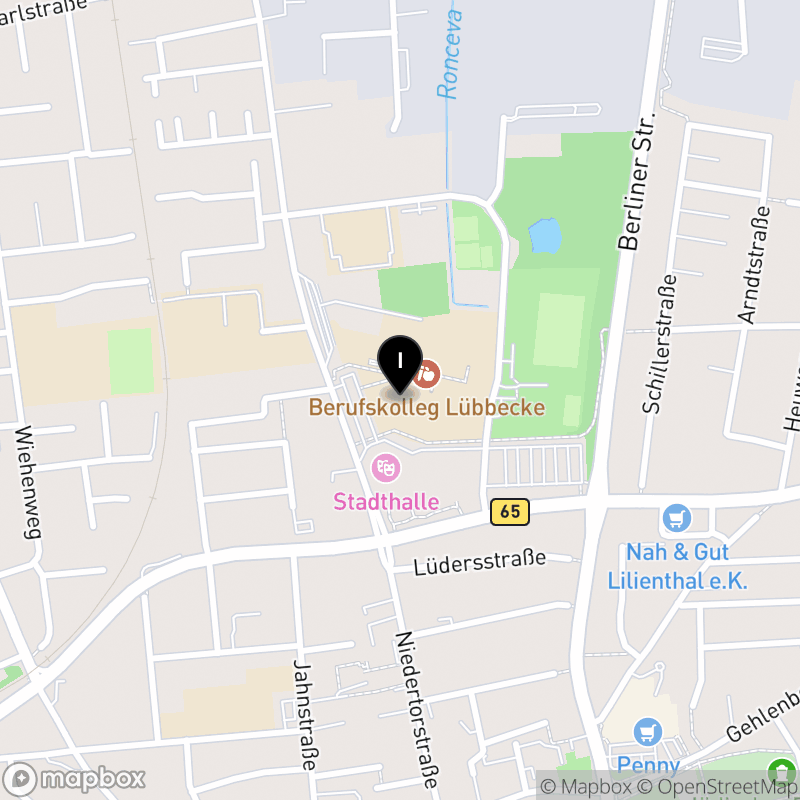 Kartenausschnitt:Berufskolleg Lübbecke