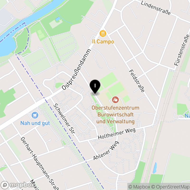 Kartenausschnitt:Louise-Schroeder-Schule, Oberstufenzentrum für Bürowirtschaft und Verwaltung