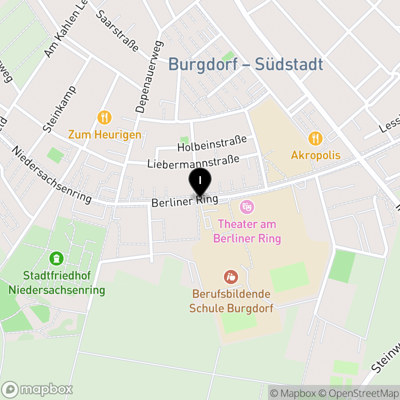 Kartenausschnitt:Berufsbildende Schulen Burgdorf