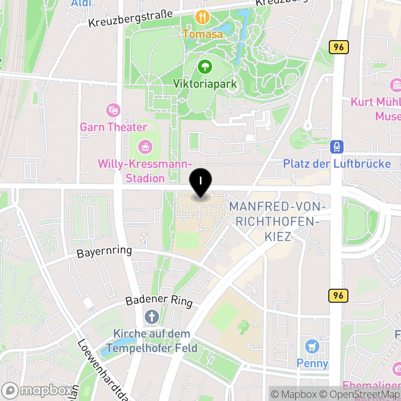 Kartenausschnitt:Oberstufenzentrum Logistik, Touristik und Steuern (OSZ LOTIS)