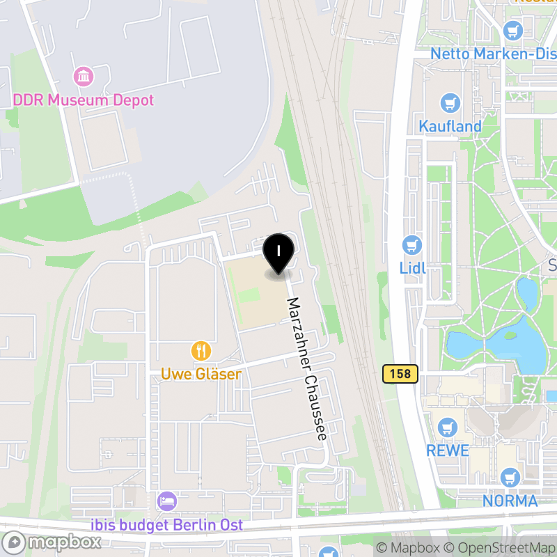 Kartenausschnitt:Oscar-Tietz-Schule, Oberstufenzentrum Handel II