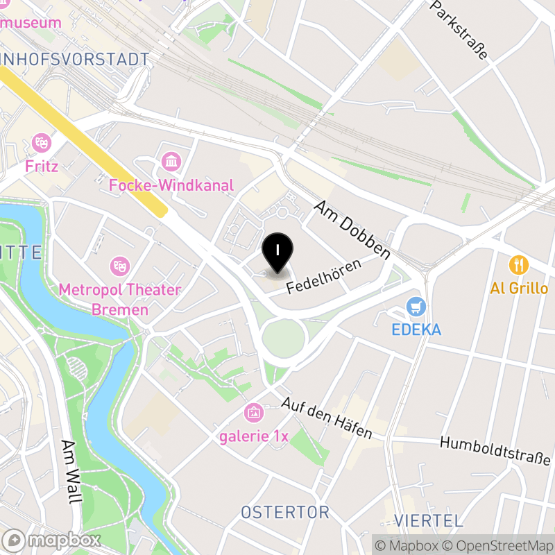 Kartenausschnitt:Private Altenpflegeschule, Bremer Heimstiftung