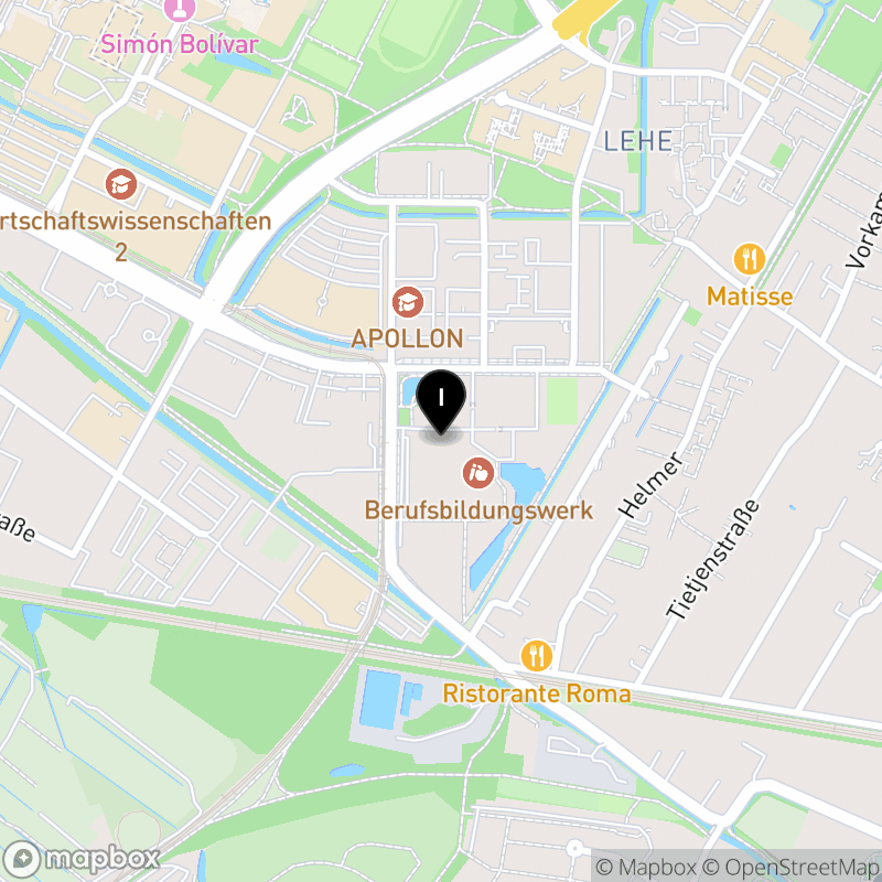 Kartenausschnitt:Nordic CAMPUS Berufsbildungswerk Bremen gGmbH