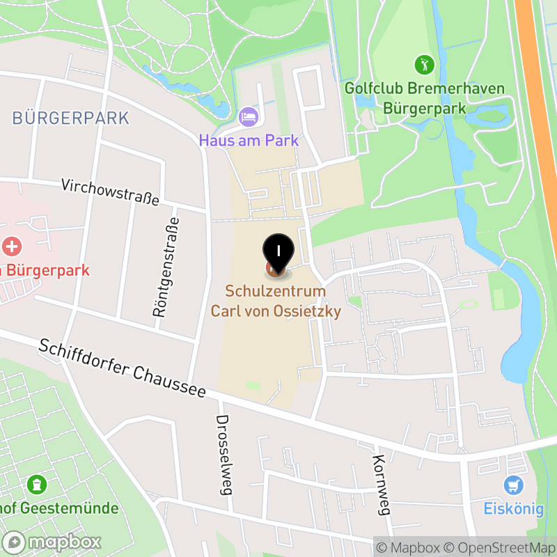 Kartenausschnitt:Schulzentrum Carl von Ossietzky, Berufliche Schule für Technik