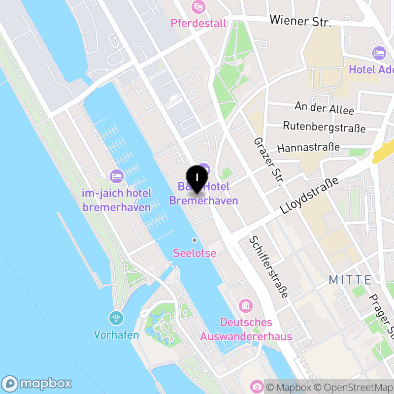Kartenausschnitt:wisoak Bremerhaven Berufsfachschule für Sozialassistenz