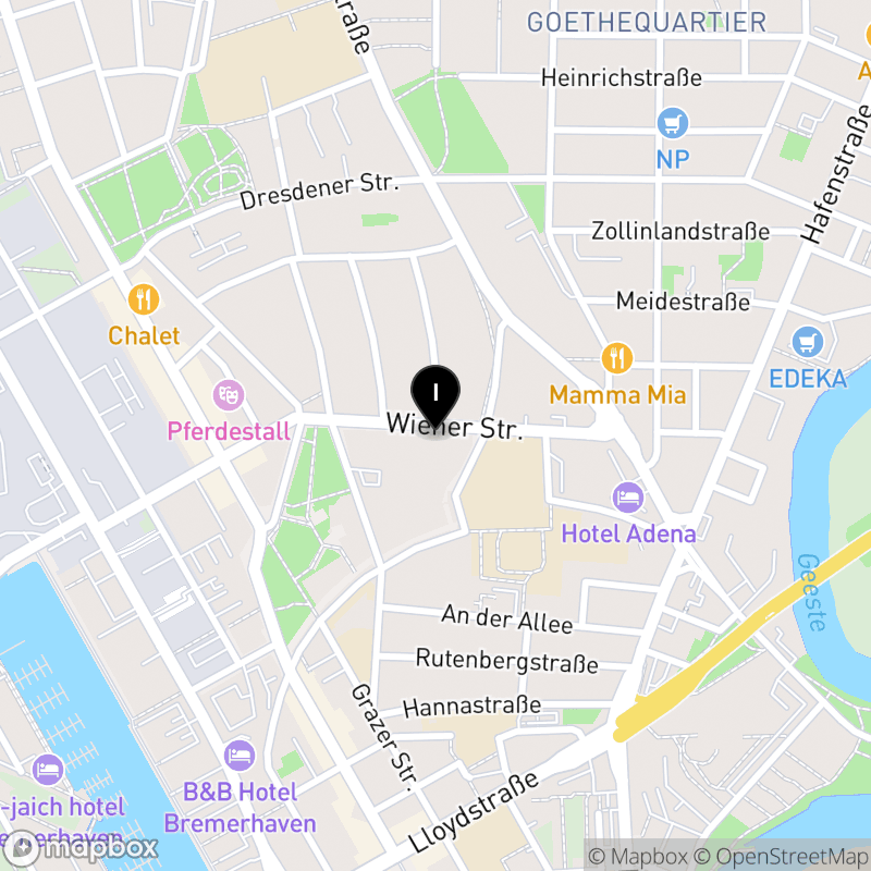 Kartenausschnitt:Krankenpflegeschule St.-Joseph-Hospital, AMEOS Institut West, Bremerhaven-Geestland