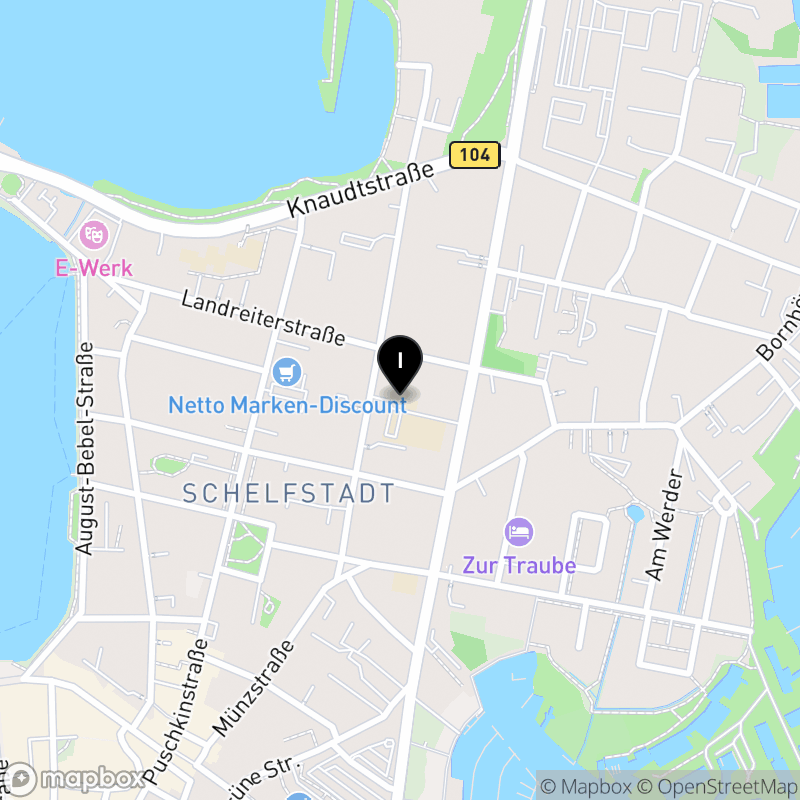 Kartenausschnitt:Designschule Schwerin