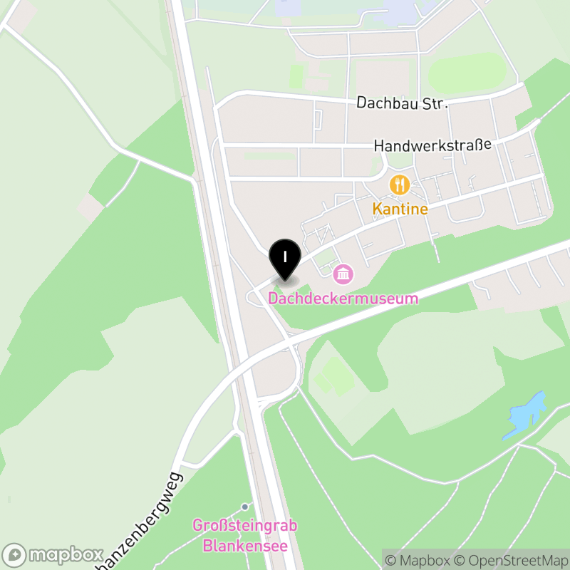 Kartenausschnitt:Landesberufsschule für das Dachdeckerhandwerk in Schleswig-Holstein (Außenstelle der Emil-Possehl-Schule Lübeck) 