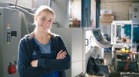 Auszubildende in der Werkstatt
