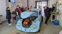 Umgebauter Käfer im Oberstufenzentrum Fahrzeugtechnik Berlin