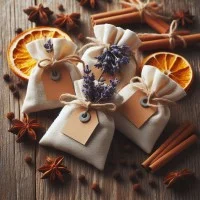 AI generiertes Bild mehrerer Duftsäckchen 