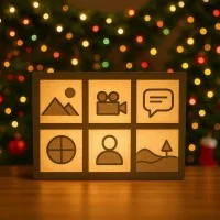 AI generiertes Bild eines leuchtenden Storyboards