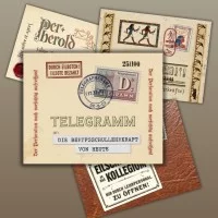 Telegramme aus einer anderen Zeit werben für HubbS