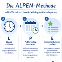 Grafische Darstellung der Alpenmethode