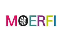 Das ist das bunte Logo von MOERFI.