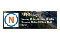 Symbolbild für die RENN.tage 2025
