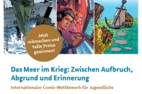 Plakat zum Comic-Wettbewerb vom Volksbund Deutsche Kriegsgräberfürsorge e. V.