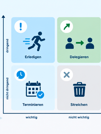 Graphische Darstellung der Eisenhower-Matrix